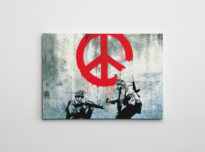 Wallity Lienzo Decorativo Banksy WY126 70 x 100 cm Wallity Lienzo Decorativo Banksy WY126 70 x 100 cm